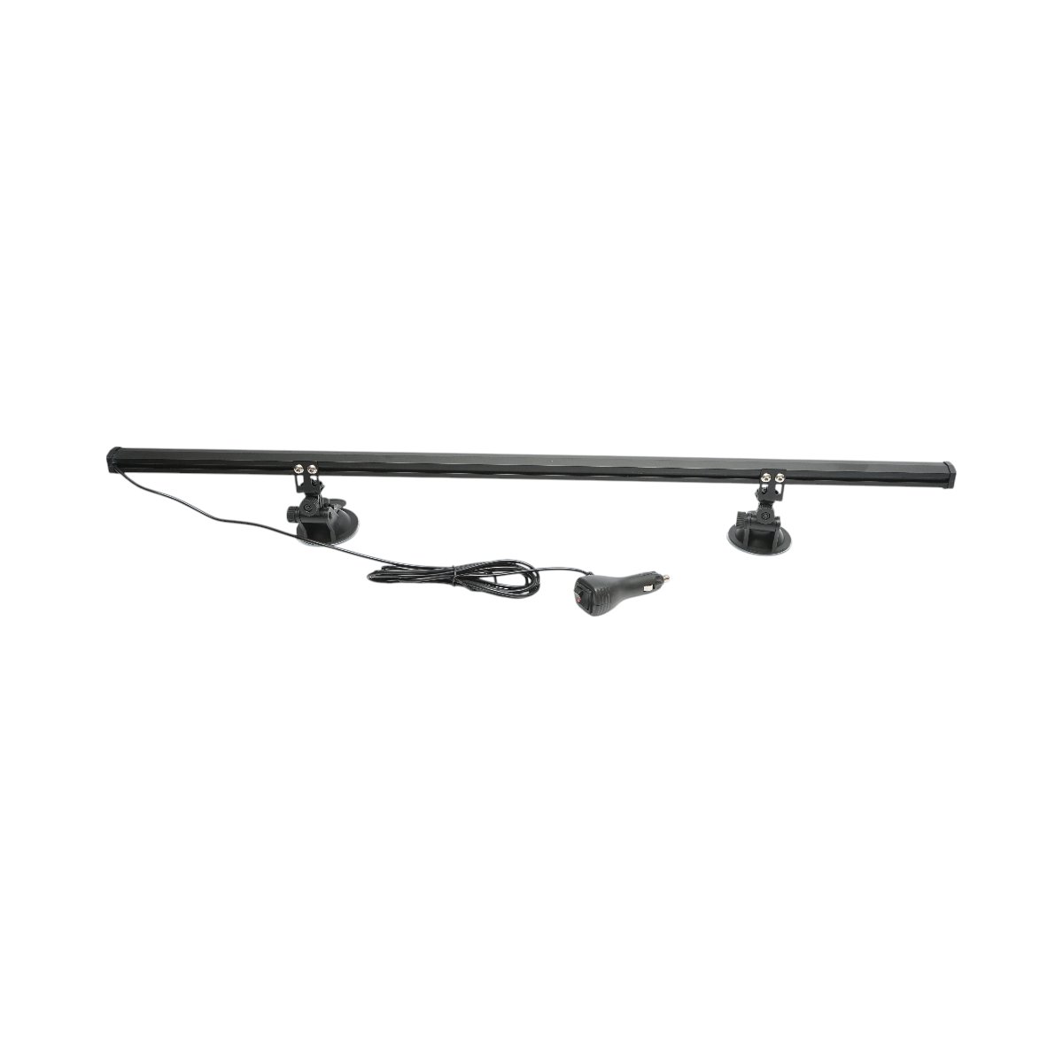 Bara LED stroboscopica 82cm cu ventuze, 60W, 10-30V, galben, 15 moduri iluminare